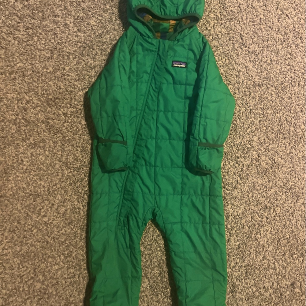 Patagonia baby snowsuit